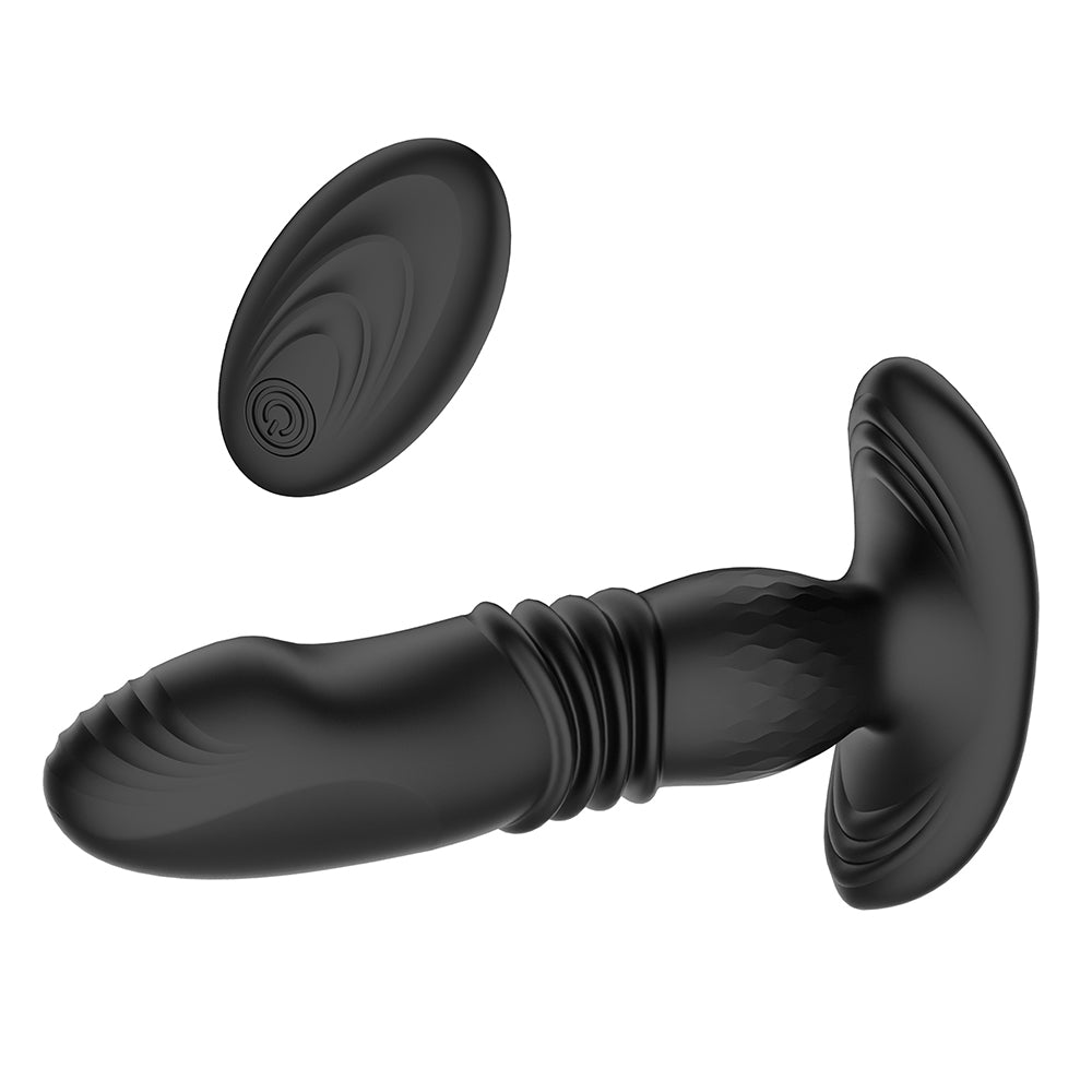 Prostate Thrusting Vibration Butt Plug with Remote Control A1 