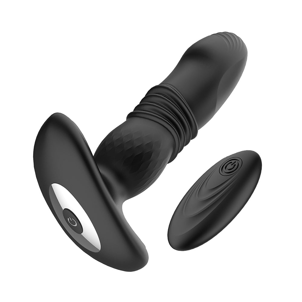 Prostate Thrusting Vibration Butt Plug with Remote Control A1 