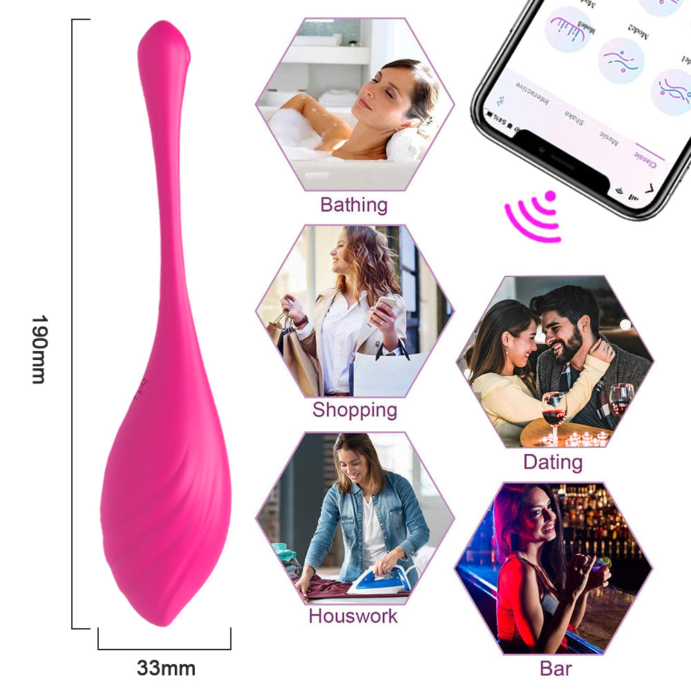 Long Distance Egg Vibrator with Remote Control & App Control