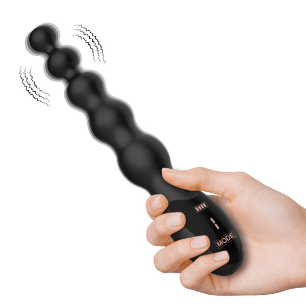 Dole-Vibrating Anal Beads Prostate Massager Remote Control Butt Plug G Spot Stimulor