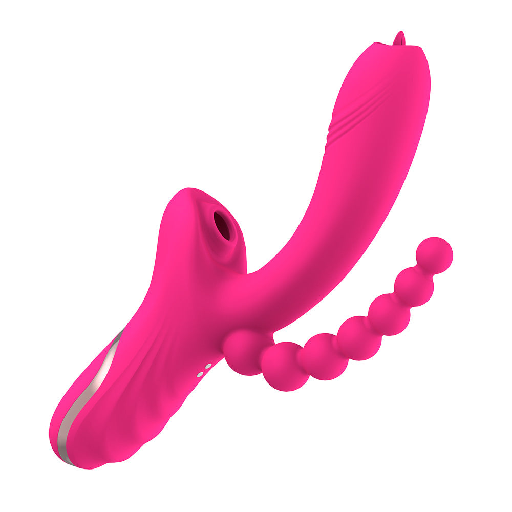 Tongue Vibrator with Clitoral Stimulator & Anal Beads V2