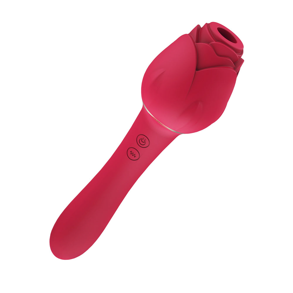 Rose Vibrator with Clit Sucking Stimulator S4