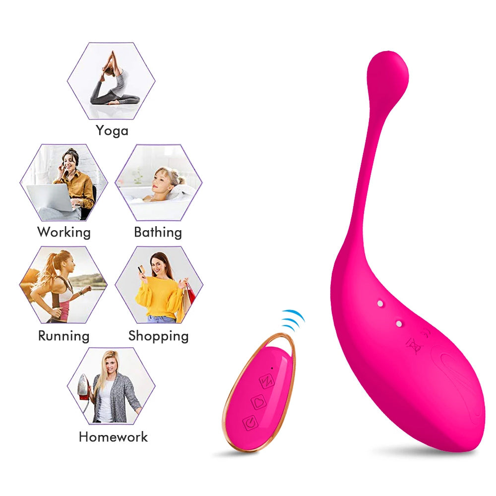 G Spot Vibrating Egg with Remote Control W4