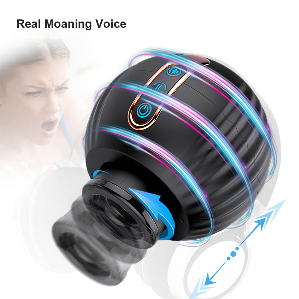 Telescopic and Rotating Male Masturbator Discreet Speaker Shape K1