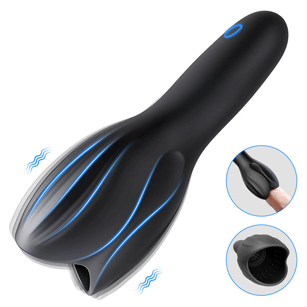 Devourer-Penis Delay Trainer Exerciser Glans Stimulater Massager With Handle