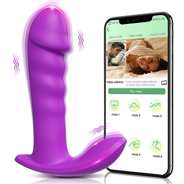 G Spot Dildo Vibrator APP Control Wireless Bluetooth Wear Vibrating Egg Clit Female Panties