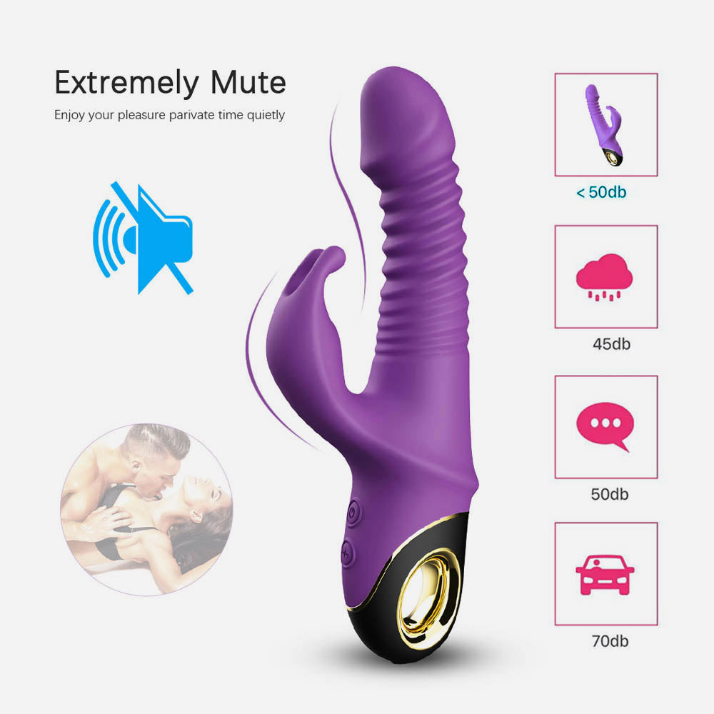 360° Rotating and Thrusting Vibrator with Clit Vibration V7