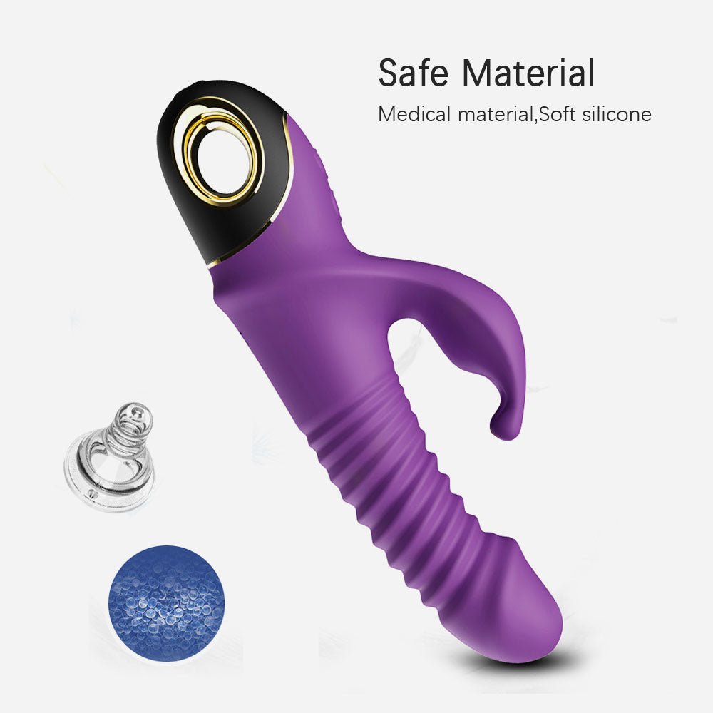 360° Rotating and Thrusting Vibrator with Clit Vibration V7