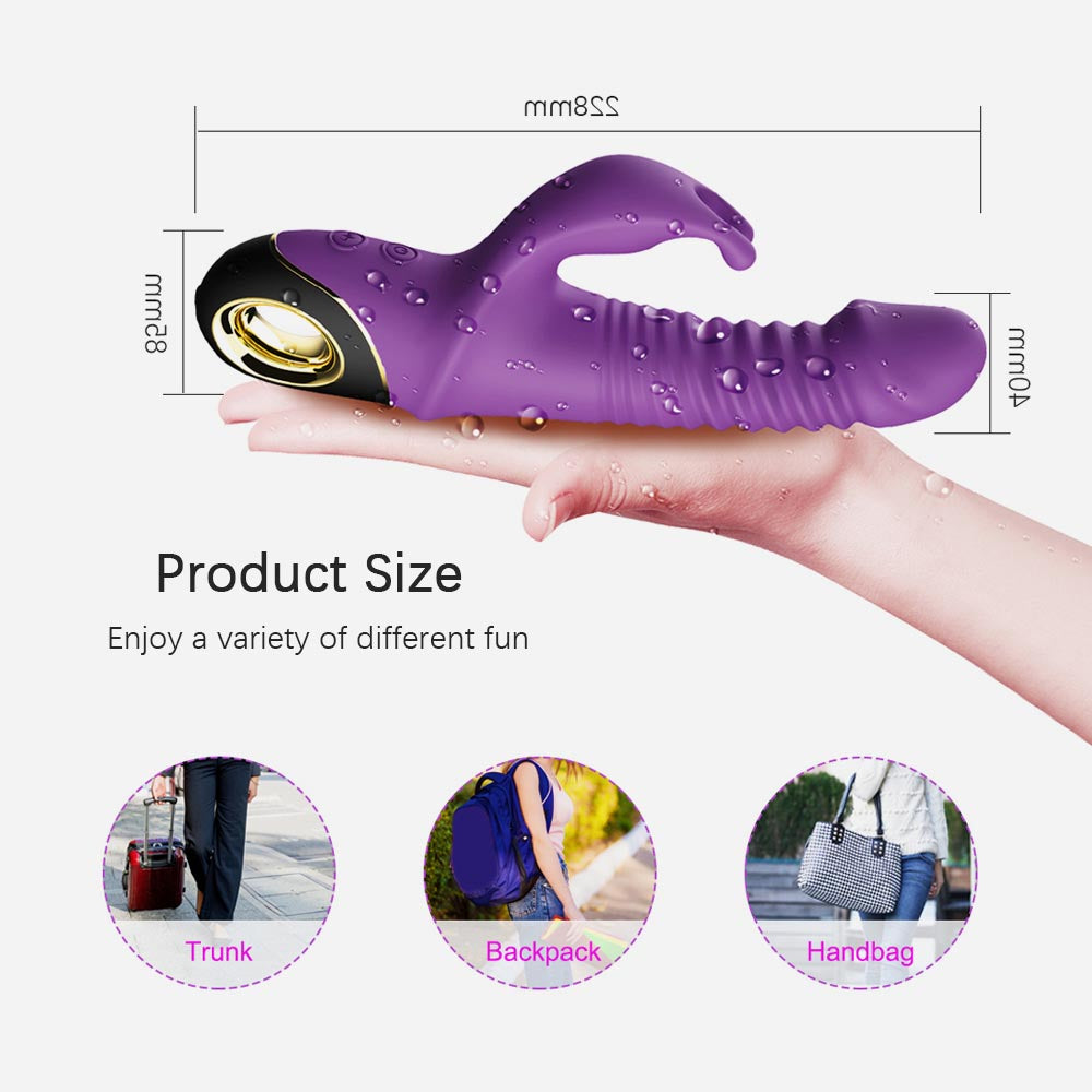 360° Rotating and Thrusting Vibrator with Clit Vibration V7